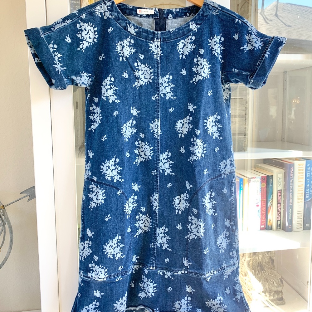 Crewcuts Chambray Denim Dress Size 12